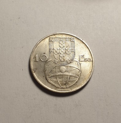 Portugalia 10 Escudos 1955 AUNC UNC foto