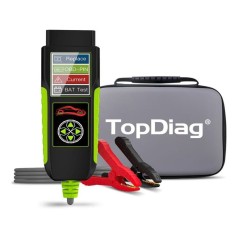 Tester auto Topdiag BT400 4 in 1, test baterie, tensiune pini OBD2, pierderi curent, asistenta inlocuire acumulator, cranking, incarcare, 12V/24V