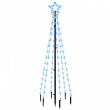 Brad de Crăciun, 108 LED-uri albastre, 180 cm, cu țăruș,