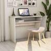 VidaXL Birou, alb extralucios, 90 x 50 x 74 cm, lemn prelucrat 801176
