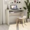 vidaXL Birou, alb extralucios, 90 x 50 x 74 cm, lemn prelucrat 801176