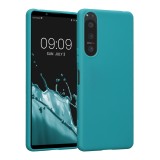 Husa kwmobile pentru Sony Xperia 5 IV, Silicon, Albastru, 59866.57, Carcasa