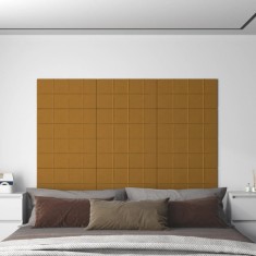 vidaXL Panouri de perete 12 buc. maro 60x30 cm catifea 2,16 m? foto
