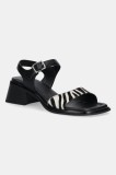 Vagabond Shoemakers sandale din piele &icirc;ntoarsă INES culoarea negru, 5911-261-87