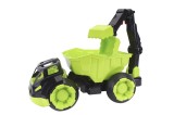 Masinuta utilaj mega basculanta, Technok, cu brat mobil, cu cupa, verde