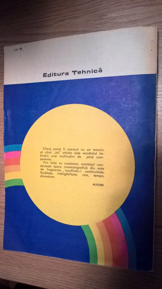 Montajul de film - Aurel Masca; Adina Georgescu Obrocea (Editura Tehnica,  1987) | Okazii.ro