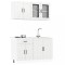 vidaXL Set dulap de bucătărie 4 piese &bdquo;Lucca&rdquo; alb lucios Lemn 3314863