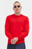 Cumpara ieftin HUGO pulover de bumbac culoarea roșu, light 50475083