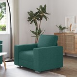 vidaXL Fotoliu Verde &Icirc;nchis - 59 cm, cu țesătură