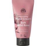 Crema de maini Urtekram Trandafir Salbatic, 75ml - Hidratare, Catifelare, Absorbtie Rapida, Eco, Vegan