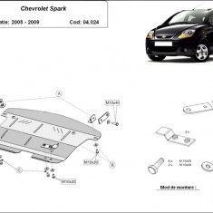 Scut motor metalic Chevrolet Spark 2005-2010