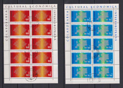 ROMANIA 1971 COLABORAREA CULTURAL ECONOMICA LP. 762a STAMPILAT foto