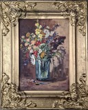 Cumpara ieftin Constantin Săndulescu (n. 1906)-Pahar cu flori de c&acirc;mp, pictură veche