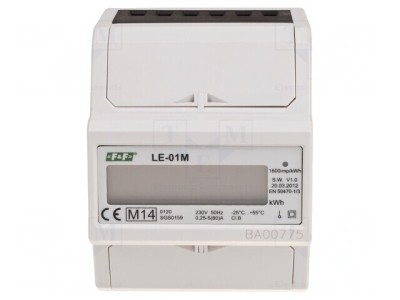 Contor Digital LCD 1-Fază pentru Șină DIN LE-01M foto