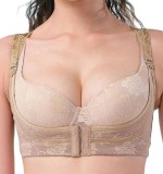 Cumpara ieftin Sutien Bustiera Magic Bra Shaper Ridicare Sani, Efect Push-Up, Bej, M/XL, Curele Ajustabile, Spandex/Nylon