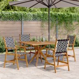 vidaXL Set mobilier de grădină, 5 piese, lemn masiv de acacia 3283576