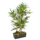 Cumpara ieftin Arbore din bambus artificial 368 de frunze 80 cm verde