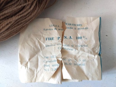 Scul de ata Fire P.N.A. 100%, L.J.G.C.I. Maramures, 100gr, anii 70 (1975) foto