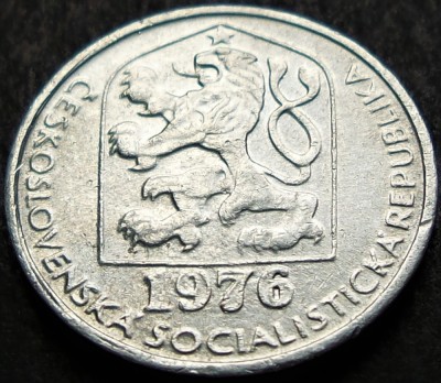 Moneda 10 HALERU - RS CEHOSLOVACIA, anul 1976 * cod 2607 foto
