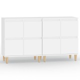 Dulapuri, 2 buc, alb, 60x35x70 cm, lemn prelucrat