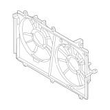 GMV radiator electroventilator Mitsubishi Outlander (Gg/Gf) 2012- , Motor 2,4 125kw / 3,0 V6 167kw Benzina, tip climatizare , dimensiune mm, Aftermar