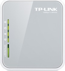 ROUTER TP-LINK wireless. portabil, 3G 150Mbps, 1 port WAN/LAN, compatibil UMTS/HSPA/EVDO, 3G USB modem, 2.4GHz, 802.11n/g/b, TL-MR3020 foto