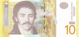 SERBIA █ bancnota █ 10 Dinara █ 2011 █ P-54a █ Serie AA █ UNC █ necirculata