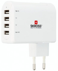 Stecher Skross 2.800101, EU cu 4 porturi USB foto