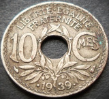 Moneda istorica 10 CENTIMES - FRANTA, anul 1939 * cod 2990
