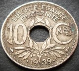 Cumpara ieftin Moneda istorica 10 CENTIMES - FRANTA, anul 1939 * cod 2990