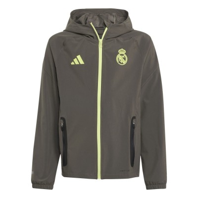 Real Madrid geacă pentru copii cu glugă Vis Tech utigrey - 140 foto