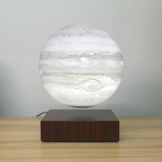 Lampa Led Jupiter, Wireless 3D care levitaza, 7 culori, Lampa de veghe care pluteste foto