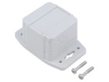 Carcasă universală HAMMOND 1555 50x52x40mm cu lame de fixare IP68 policarbonat gri deschis