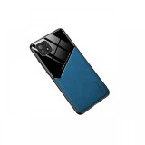 Husa Oppo A72 Lemontti Leather + Organic Glass Royal Blue