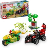 LEGO&reg; Spidey - Spin si Electro intr-o urmarire cu dino-vehicule 11198, 124 piese