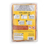 Plasă anti-ț&acirc;nțari pentru ușă și fereastră, 2.2 x 1.2 m, neagră, CMCLASS
