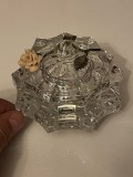 BOMBONIERA CRISTAL + ARGINT 800 - Cu capac - Linea Preziosi - Vintage !, Ornamentale