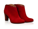 Botine piele naturala Scarlett Rosu - sau Orice Culoare