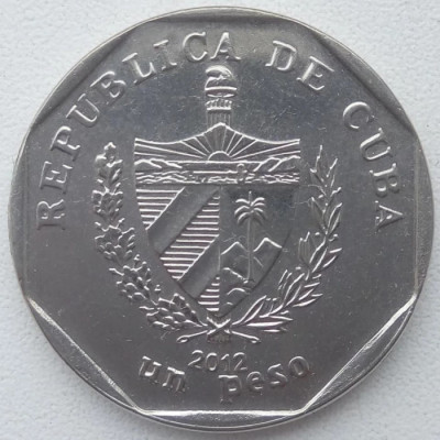 Moneda Cuba - 1 Peso 2012 foto