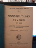 Constitutiunea Romaniei din 1923, adnotata cu dezbateri parlamentare si jurisprudente - A. Lascarov Moldovanu