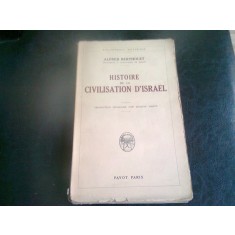 HISTOIRE DE LA CIVILISATION D&#039;ISRAEL - ALFRED BERTHOLET