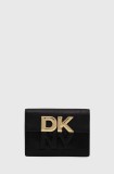 Dkny card holder culoarea negru, R42ZKE33