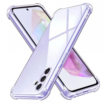 Husa pentru Samsung Galaxy A35 5G A356, Techsuit, Shockproof Clear, Transparenta foto