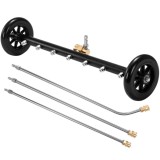 Dispozitiv Spalare Auto Sub Caroserie cu 7 Jeturi, Functie Dubla + 3 Lanci Metalice, Cuplare Rapida 1/4
