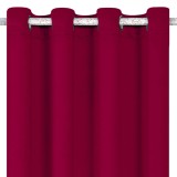 Draperie Poliester, Bordo, 140x260cm, Inele 4cm, Oem