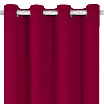 Draperie Poliester, Bordo, 140x260cm, Inele 4cm foto