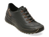 Pantofi RIEKER negri, 51518, din piele naturala