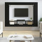 Comodă TV, negru, 152x22x113 cm, lemn prelucrat