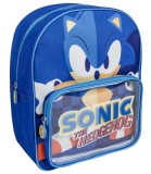 Rucsac Copii Sonic Mediu Cerda cu Buzunar Frontal 32x28 Cm Poliester PVC