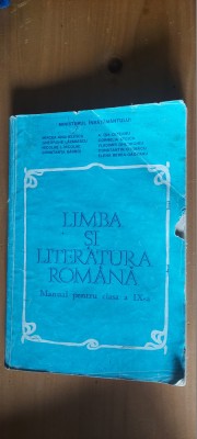 LIMBA SI LITERATURA ROMANA CLASA A IX A ANGHELESCU LAZARESCU BARBOI foto